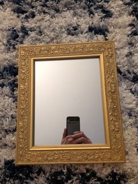 Vintage Ornate Gold Decorative Wall Mirror - Classic Home Accent